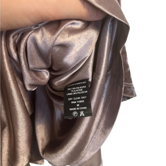 Lush | Mauve Velvet Dress | Sleeveless | Holiday Party | Mini Dress | Medium - Picture 5 of 7